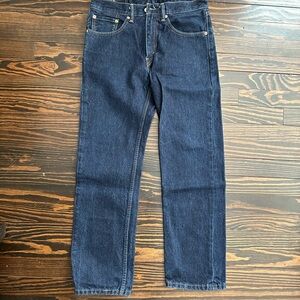 Levi's Dark Blue 505 Straight Jeans